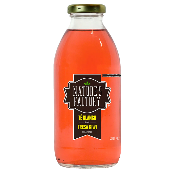 Natureâs Factory âą TĂ© Blanco Sabor Fresa Kiwi Sin AzĂșcar | 12 piezas