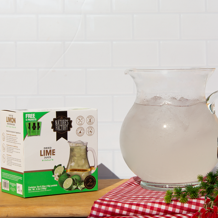 Jugo de Limón Deshidratado 100% Natural / caja con 10 sobres.