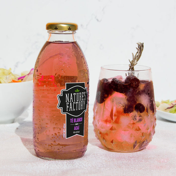 Nature’s Factory • Té Blanco Sabor Acaí Sin Azúcar | 12 piezas