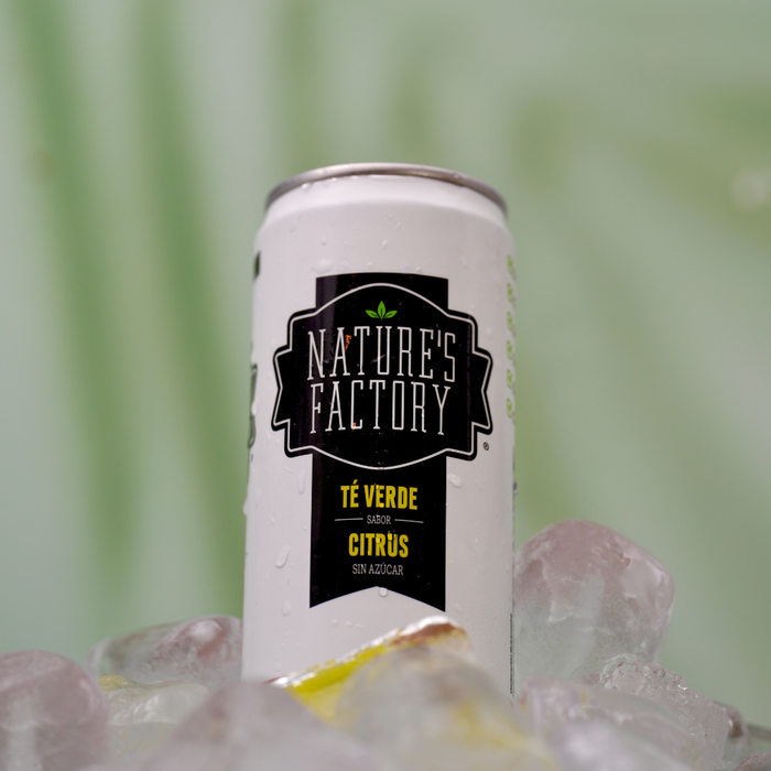 Nature’s Factory • Té Verde Sabor Citrus Sin Azúcar en Lata | 12 piezas