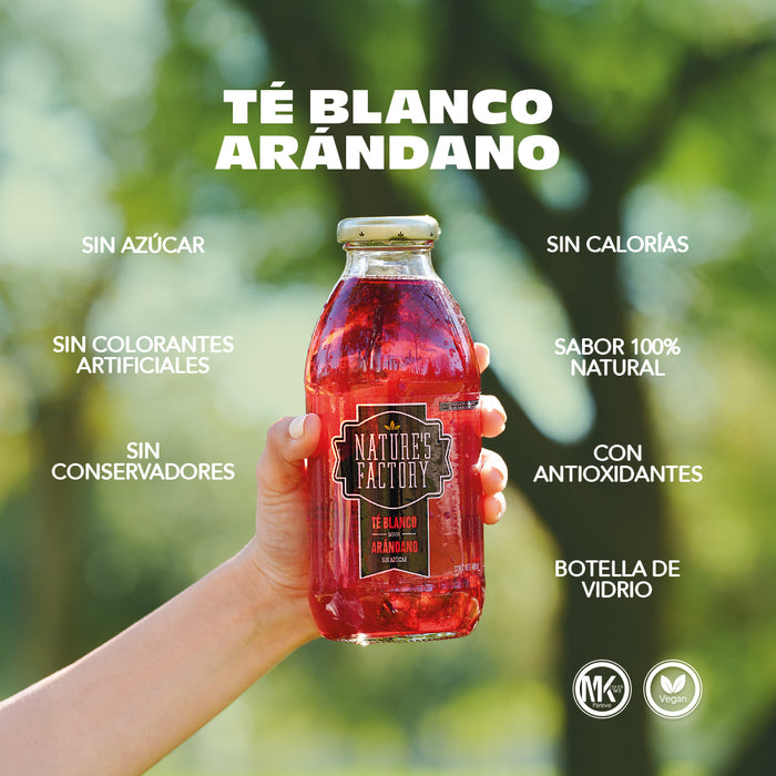 Nature’s Factory • Té Blanco Sabor Arándano Sin Azúcar | 12 piezas
