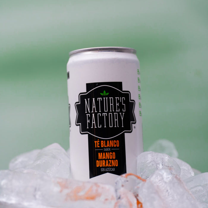 Nature’s Factory • Té Blanco Sabor Mango Durazno Sin Azúcar | 12 piezas