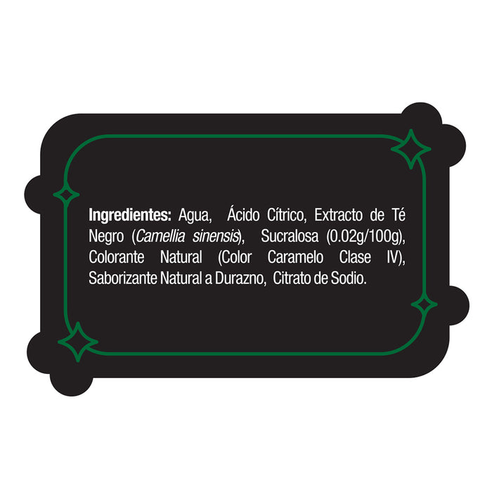 Nature’s Factory • Té Negro Sabor Durazno Sin Azúcar | 12 piezas