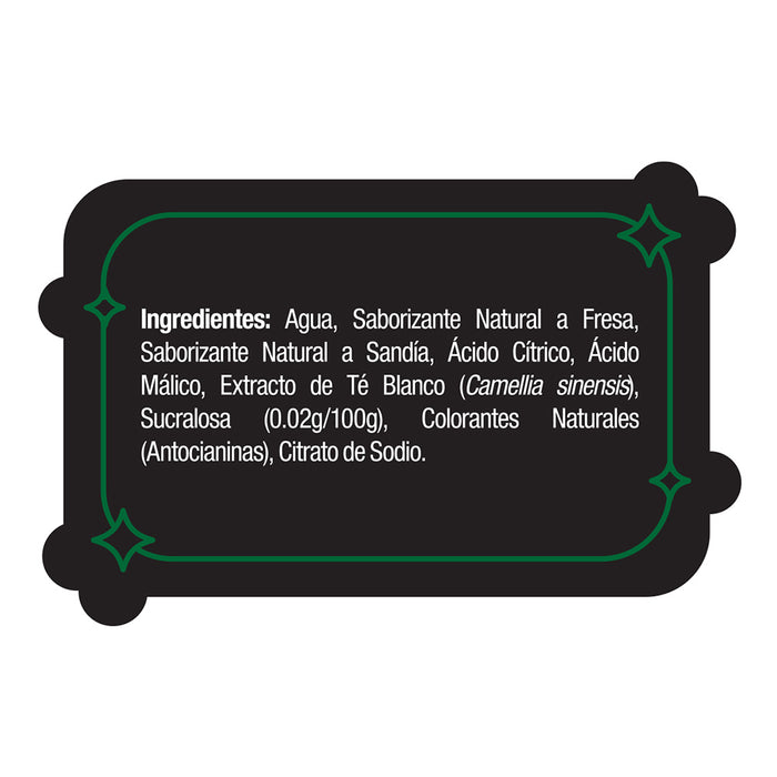 Nature’s Factory • Té Blanco Sabor Fresa Sandía Sin Azúcar | 12 piezas