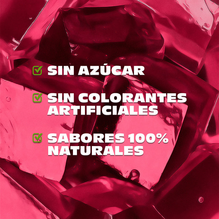 Nature’s Factory • Gelatina en Polvo sabor Frutos Rojos / Pack de 10 pzas
