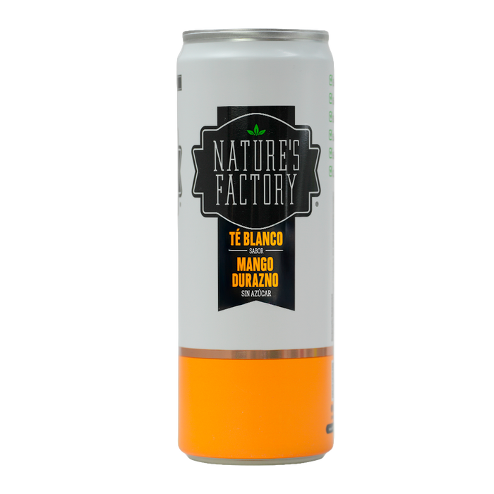 Nature’s Factory • Té Blanco Sabor Mango Durazno Sin Azúcar | 12 piezas