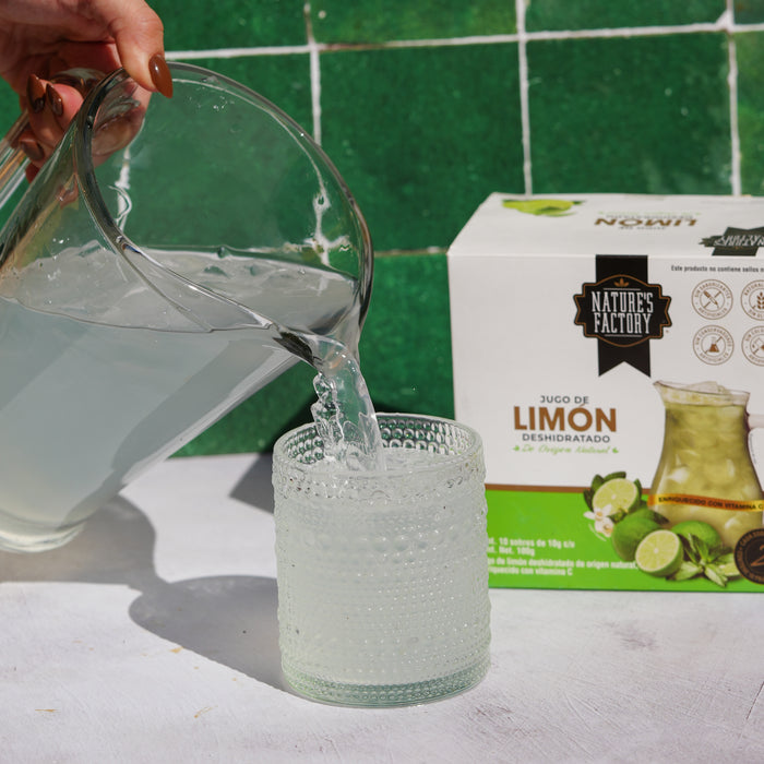Jugo de Limón Deshidratado 100% Natural / caja con 10 sobres.