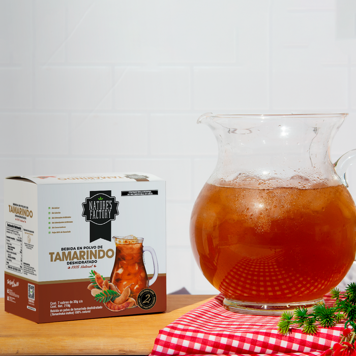 Pulpa de Tamarindo Deshidratado 100% Natural / caja con 7 sobres.