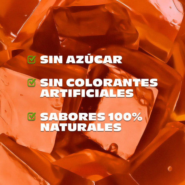 Nature’s Factory • Gelatina en Polvo sabor Naranja / Pack de 10 pzas