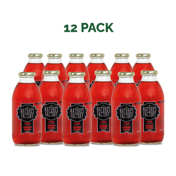 Nature’s Factory • Té Rojo Sabor Arándano Granada Sin Azúcar | 12 piezas