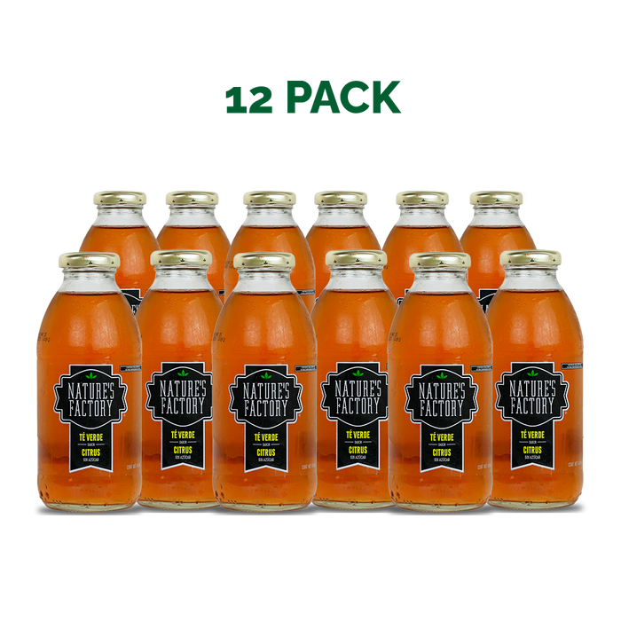 Nature’s Factory • Té Verde Sabor Citrus Sin Azúcar | 12 piezas