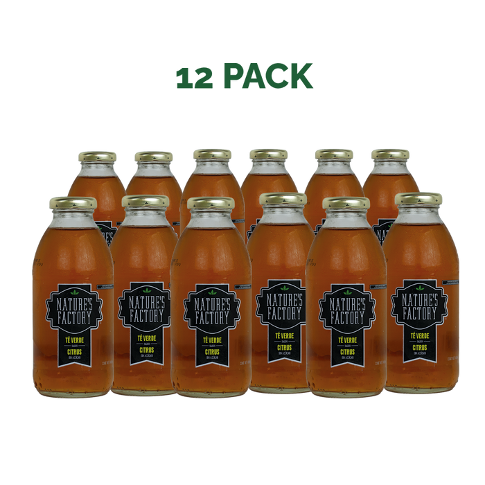 Nature’s Factory • Té Verde Sabor Citrus Sin Azúcar | 12 piezas