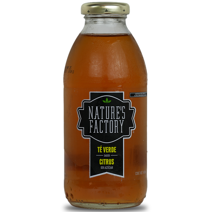 Nature’s Factory • Té Verde Sabor Citrus Sin Azúcar | 12 piezas