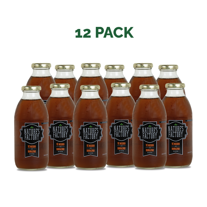 Nature’s Factory • Té Negro Sabor Durazno Sin Azúcar | 12 piezas