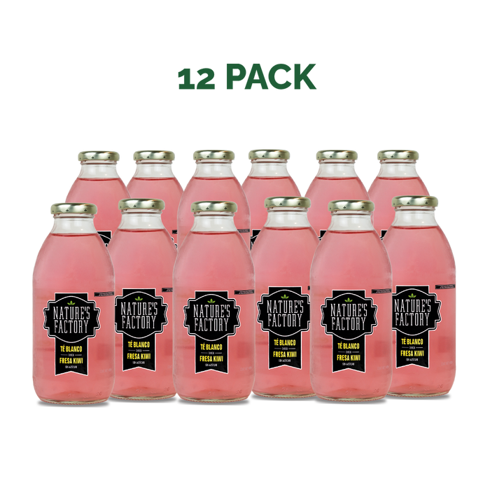 Nature’s Factory • Té Blanco Sabor Fresa Kiwi Sin Azúcar | 12 piezas