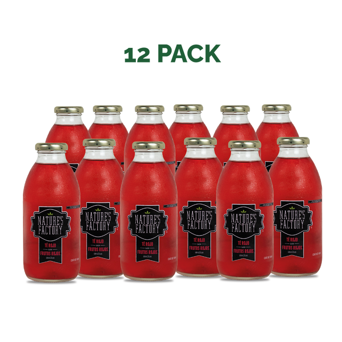 Nature’s Factory • Té Rojo Sabor Frutos Rojos Sin Azúcar | 12 piezas