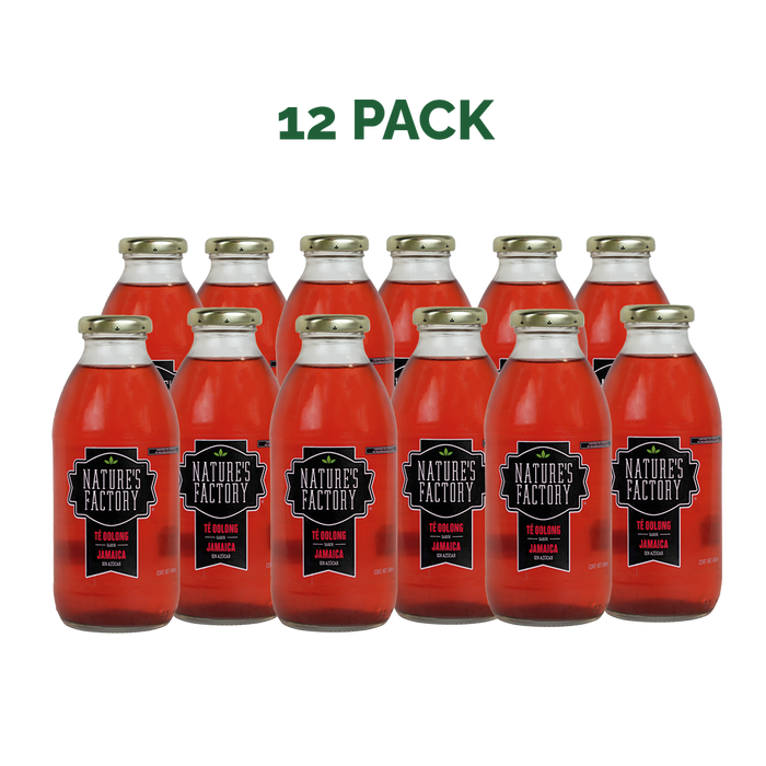 Nature’s Factory • Té Oolong Sabor Jamaica Sin Azúcar | 12 piezas