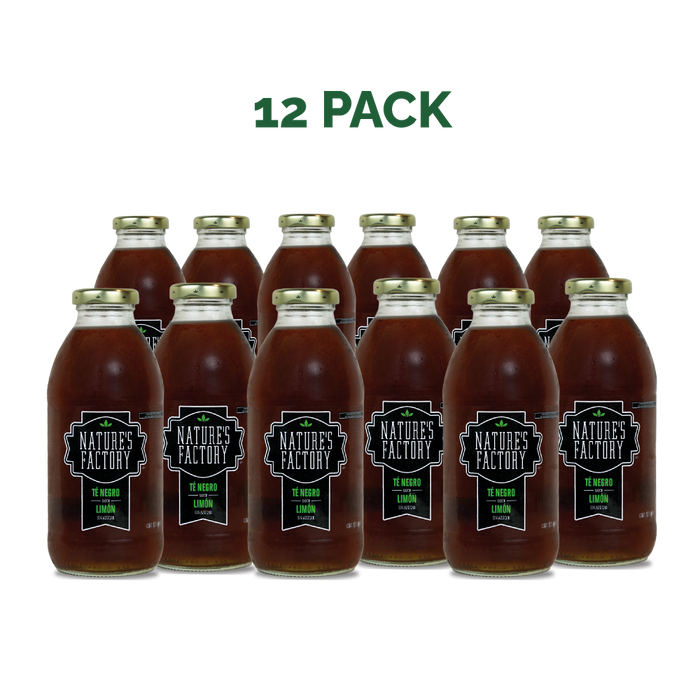 Nature’s Factory • Té Negro Sabor Limón Sin Azúcar | 12 piezas