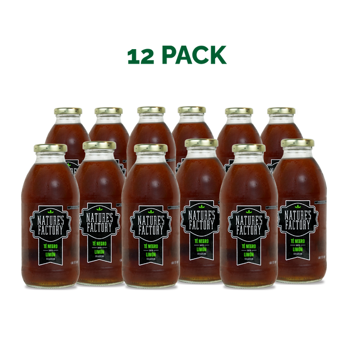 Nature’s Factory • Té Negro Sabor Limón Sin Azúcar | 12 piezas