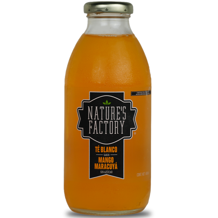 Nature’s Factory • Té Blanco Sabor Mango Maracuyá Sin Azúcar | 12 piezas