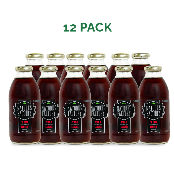 Nature’s Factory • Té Rojo Sabor Sangría Sin Azúcar | 12 piezas