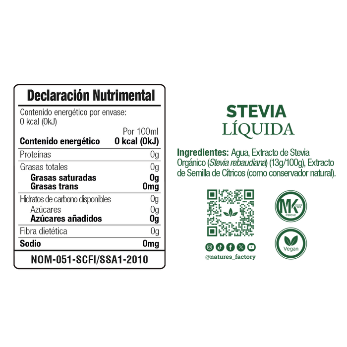 Nature’s Factory • Stevia Liquida 100% Origen Natural