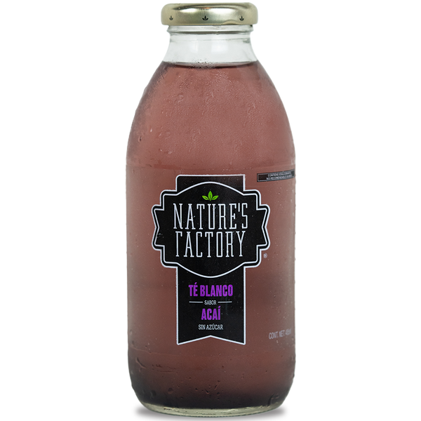 Nature’s Factory • Té Blanco Sabor Acaí Sin Azúcar | 12 piezas
