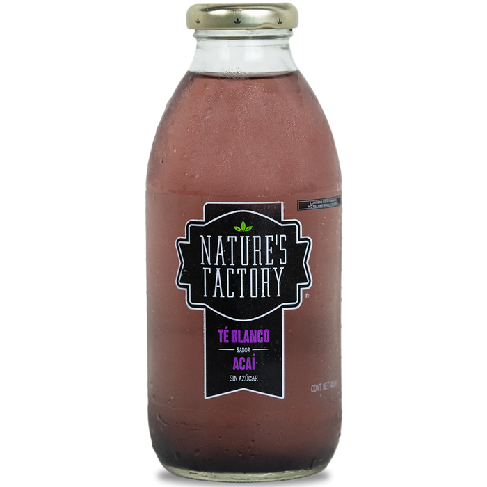 Nature’s Factory • Té Blanco Sabor Acaí Sin Azúcar | 12 piezas