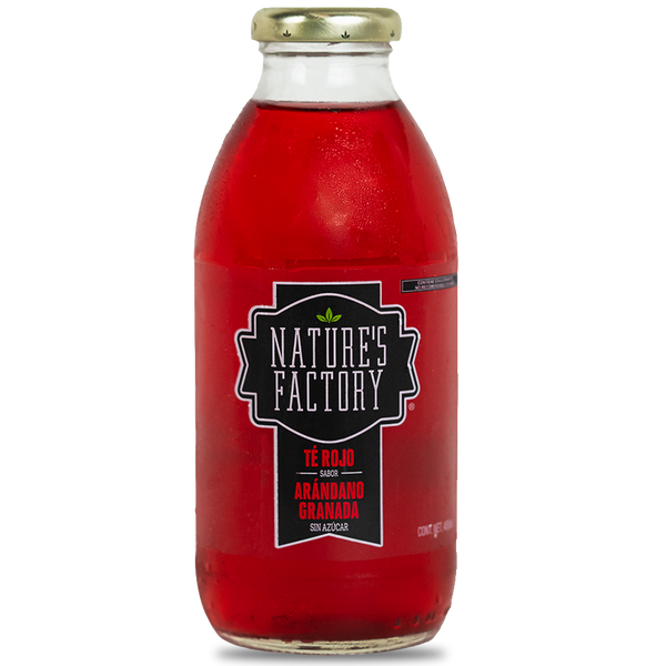 Nature’s Factory • Té Rojo Sabor Arándano Granada Sin Azúcar | 12 piezas
