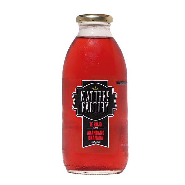 Nature’s Factory • Té Rojo Sabor Arándano Granada Sin Azúcar | 12 piezas