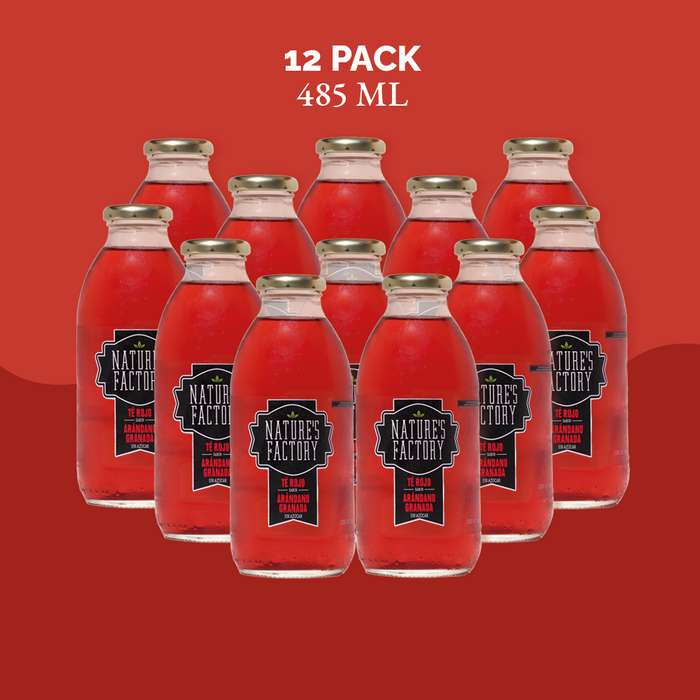 Nature’s Factory • Té Rojo Sabor Arándano Granada Sin Azúcar | 12 piezas