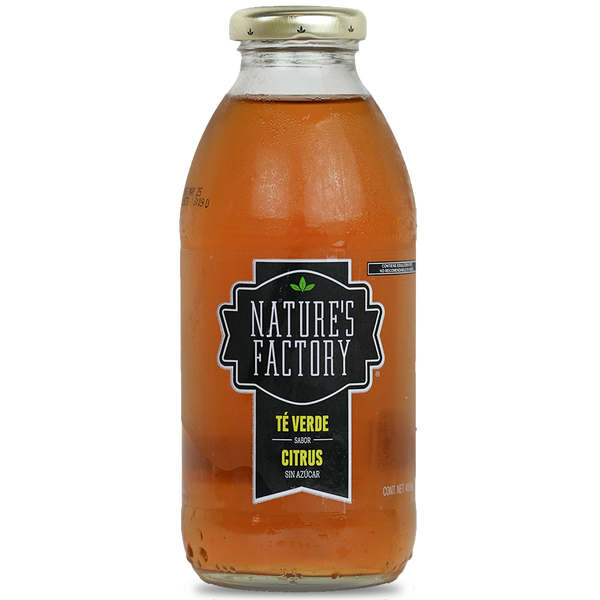 Nature’s Factory • Té Verde Sabor Citrus Sin Azúcar | 12 piezas