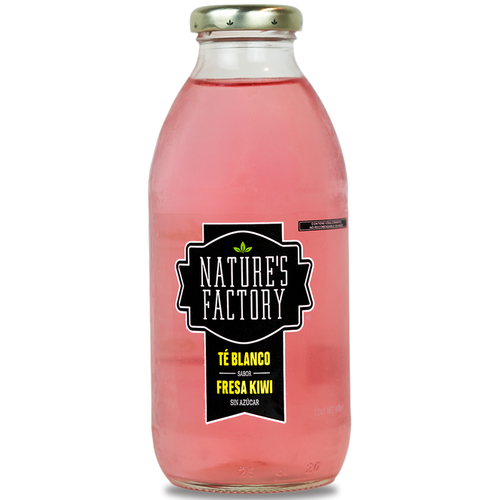 Nature’s Factory • Té Blanco Sabor Fresa Kiwi Sin Azúcar | 12 piezas