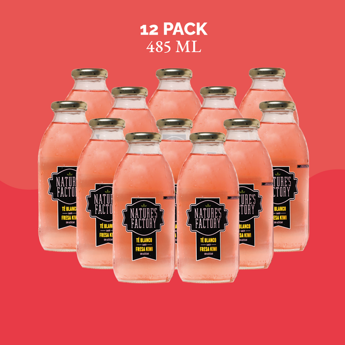 Nature’s Factory • Té Blanco Sabor Fresa Kiwi Sin Azúcar | 12 piezas