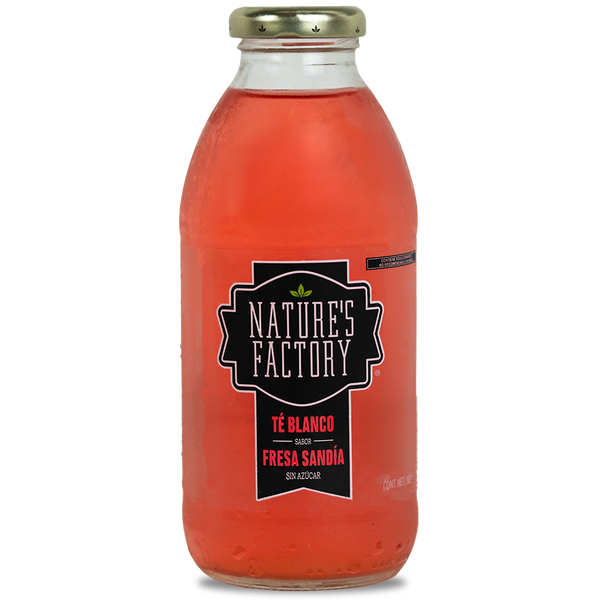Nature’s Factory • Té Blanco Sabor Fresa Sandía Sin Azúcar | 12 piezas