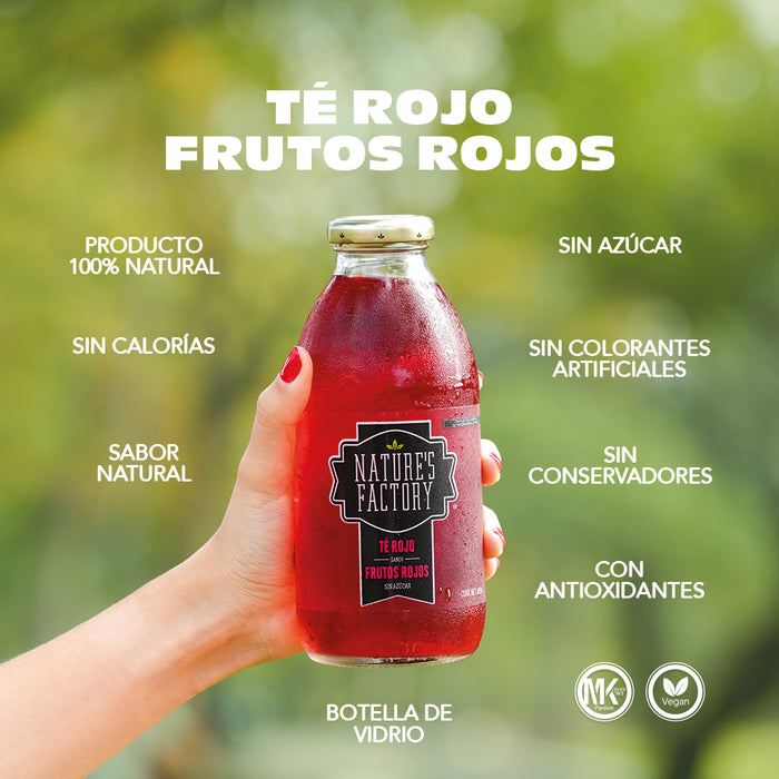 Nature’s Factory • Té Rojo Sabor Frutos Rojos Sin Azúcar | 12 piezas