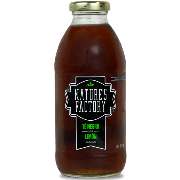 Nature’s Factory • Té Negro Sabor Limón Sin Azúcar | 12 piezas