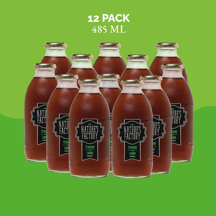 Nature’s Factory • Té Negro Sabor Limón Sin Azúcar | 12 piezas