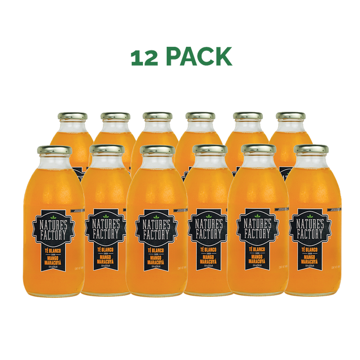 Nature’s Factory • Té Blanco Sabor Mango Maracuyá Sin Azúcar | 12 piezas