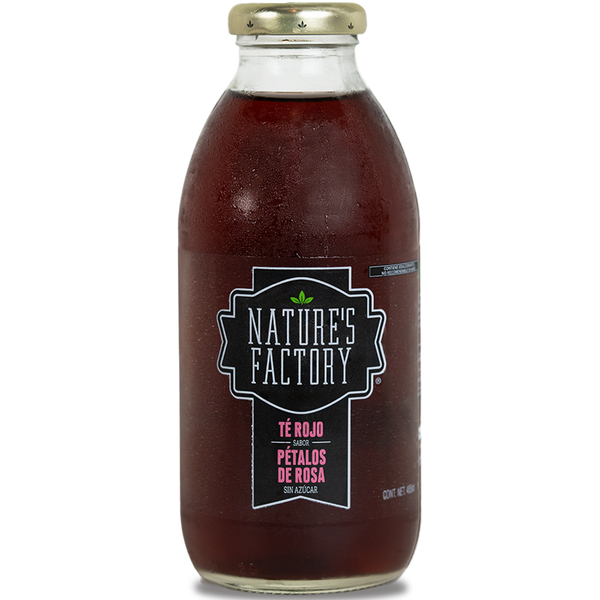 Nature’s Factory • Té Rojo Sabor Pétalos de Rosa Sin Azúcar | 12 piezas