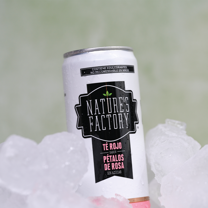 Nature’s Factory • Té Rojo Sabor Pétalos de Rosa Sin Azúcar en Lata | 12 piezas