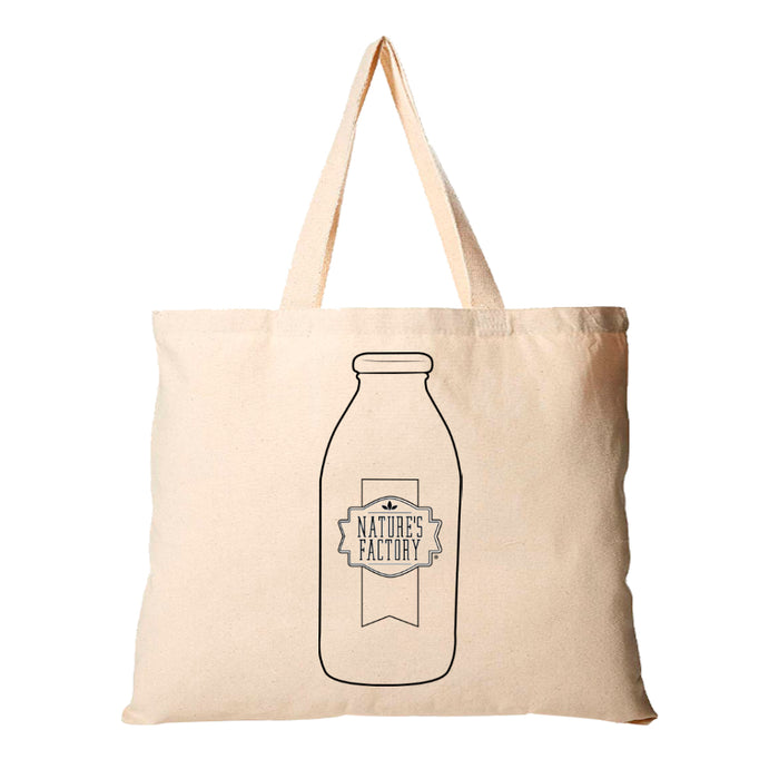 Bolsa ecológica de manta Nature's Factory con fuelle 45x45x18cm